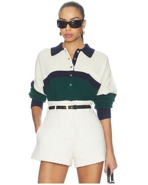 GOOD AMERICAN The Oversized Rugby Jumper - Multicolour