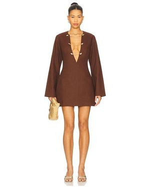 Shani Shemer Soraya Mini Kaftan - Brown