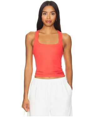 Lamade Valeria Square Neck Cinch Tank - Red