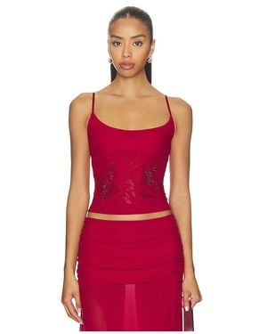 Tiger Mist Octavia Top - Red