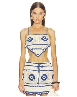 Agua Bendita Melissa Crop Top - White