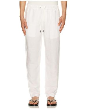 Onia Air Linen Pull-On Pant - White