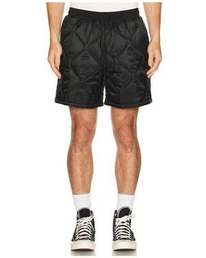 Alpha Industries Relaxed Quilted Short - Black