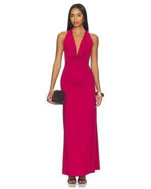 Runaway the Label Ivy Cowl Racerback Maxi Dress - Pink