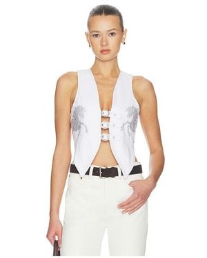 Urban Outfitters Party Horse Vest - White