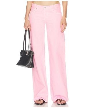 FRAME The Wide Leg Jeans - Pink