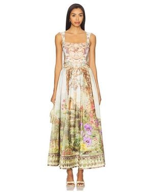 Alice + Olivia Guinevere Bustier Dress - Metallic