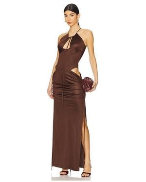 KNWLS Vestido Cu En Color Marrón Talla (También En S) - Multicolor