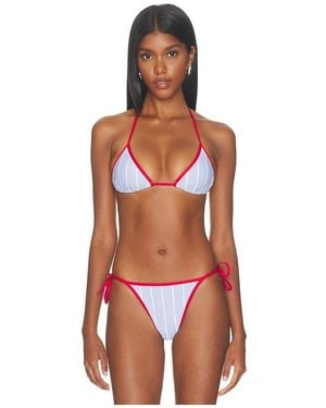 WeWoreWhat Triangle Bikini Top - Orange