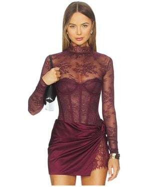 retroféte Valentina Bodysuit - Red