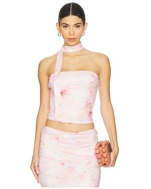 MORE TO COME Nina Strapless Top - White