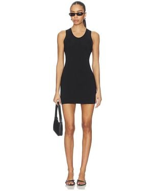 Norma Kamali X Lifestyle Racer Tee Mini Dress - Black