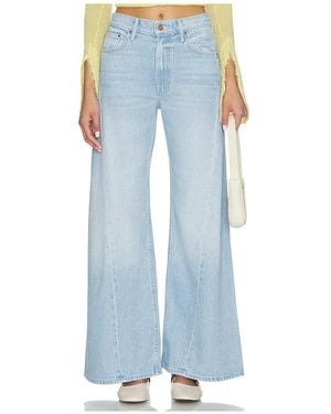 Mother Lil Petite Lemon Twist Sneak Jeans - Blue