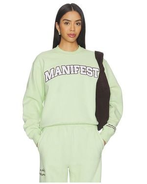 The Mayfair Group Sweatshirt Mit Rundhalsausschnitt Manifest Classic - Grün