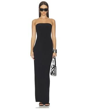 Norma Kamali X Lifestyle Strapless Long Dress - Black