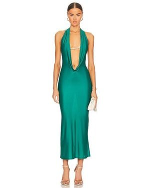 Khanums X Revolve Khiya Pearl Trim Maxi Dress - Green