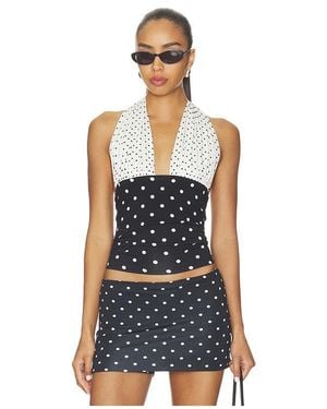 Susmie's Isabela Polka Dot Top - Blue