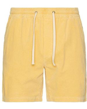 Marine Layer Saturday Corduroy Short 6 - Yellow