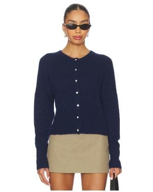 W. Cashmere Eden Cinched Waist Cardigan - Blue