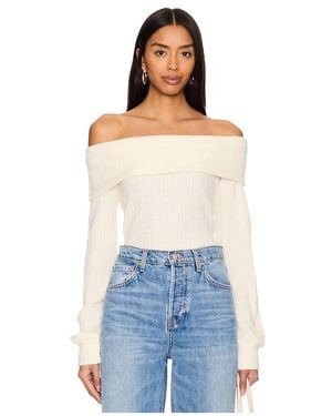 Bobi Off Shoulder Top - Blue