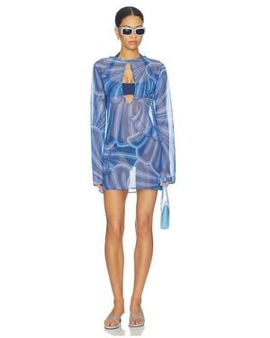Shani Shemer Minivestido Catherine En Color Azul Talla (También En Xs, S, M)
