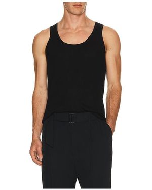 Jonathan Simkhai Idris Ribbed Tank - Black