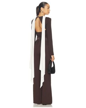 ROTATE BIRGER CHRISTENSEN Long-Sleeved Scarf Top - Multicolour