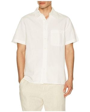 Citizens of Humanity Short Sleeve Pocket Cairo Shirt - White