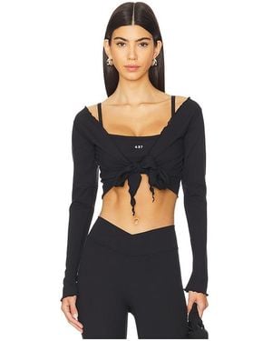 437 The Wrap Top - Black