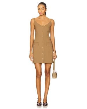 Nanushka Minivestido Peitho En Color Marrón Talla (También En S) - Neutro