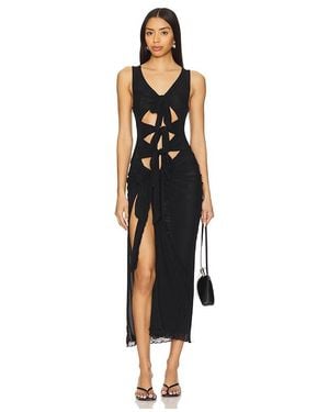 superdown Nelly Sheer Maxi Dress - Black
