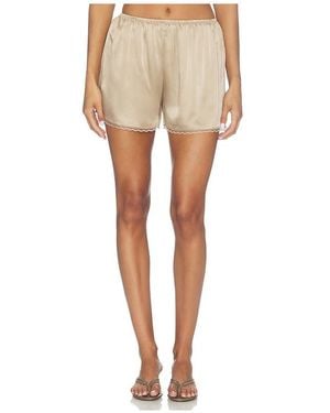 DONNI. The Silk Lace Tap Short - Natural