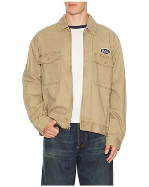 Brixton Trademark Lightweight Garage Jacket - Blue