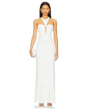 Adriana Degreas X Sabine Getty Open Back Maxi Dress - White
