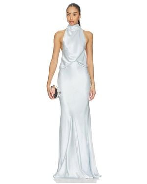 Misha The Cameron Satin Dress - White