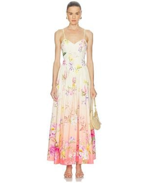 Hemant & Nandita Vestido Dress En Color Amarillo Limon Talla (También En S, Xs, M, Xl, Xxl) - Blanco