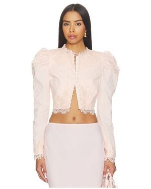 LoveShackFancy Zephira Jacket - White