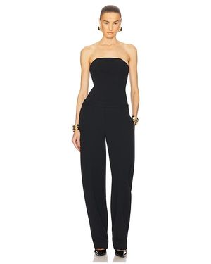Helsa Jumpsuit The Heavy Crepe - Schwarz