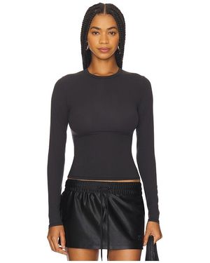 Skims Fits Everybody Long Sleeve T-Shirt - Black