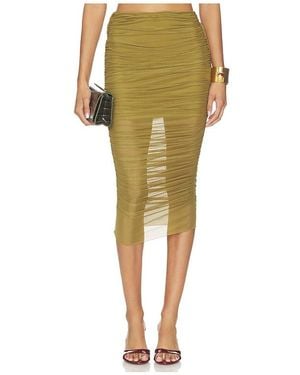 SER.O.YA Falda Maja En Color Verde Oliva Talla (También En M, Xl)
