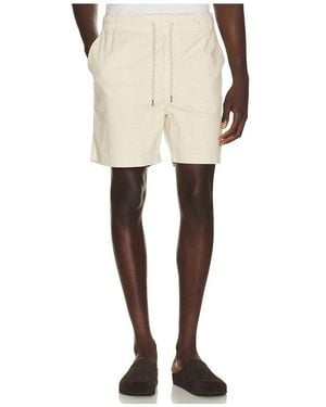Faherty Essential Drawstring Short en Cream - Neutre