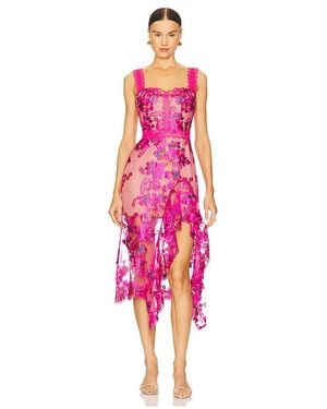 Bronx and Banco Eva Midi Dress - Pink