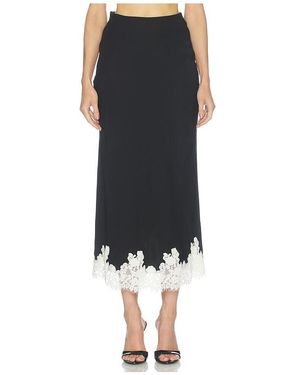 The Bekk Heather Lace Skirt - Black