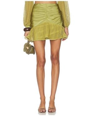 PATBO Wave Mini Skirt - Yellow
