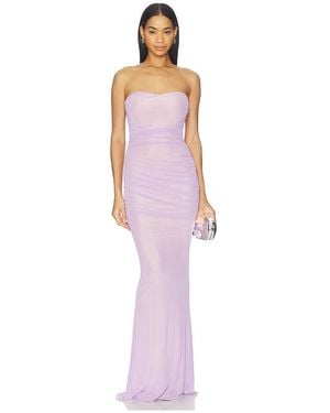 retroféte Quintessa Mesh Dress - Morado