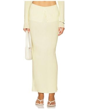 Lioness Falda Amour En Color Amarillo Limon Talla (También En M, S, Xl, Xs) - Blanco