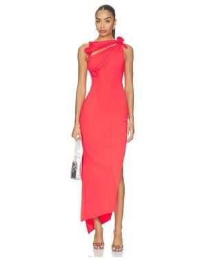 Coperni Flower Gown - Red