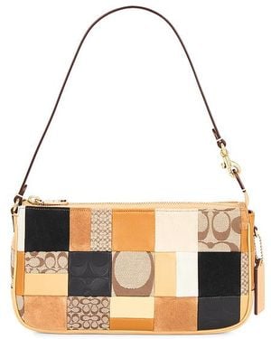 COACH Plaza Patchwork Shoulder Bag - Multicolour