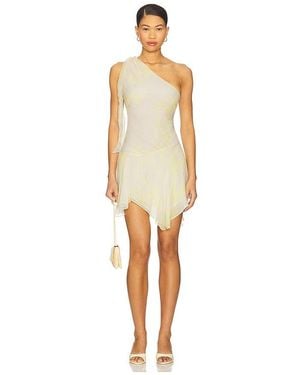 Bec & Bridge Colmar Asymmetric Mini Dress - Natural