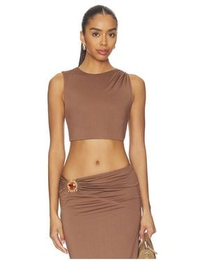 MORE TO COME Brixton Top - Brown